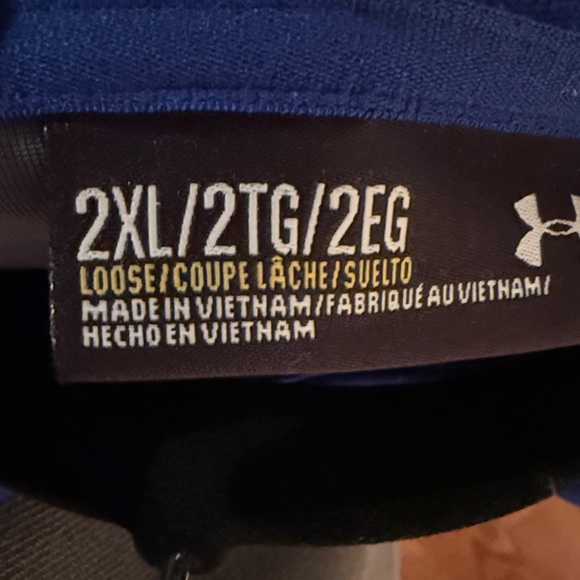 Under Armour Royal Blue Pullover with hood - Picture 3 of 3